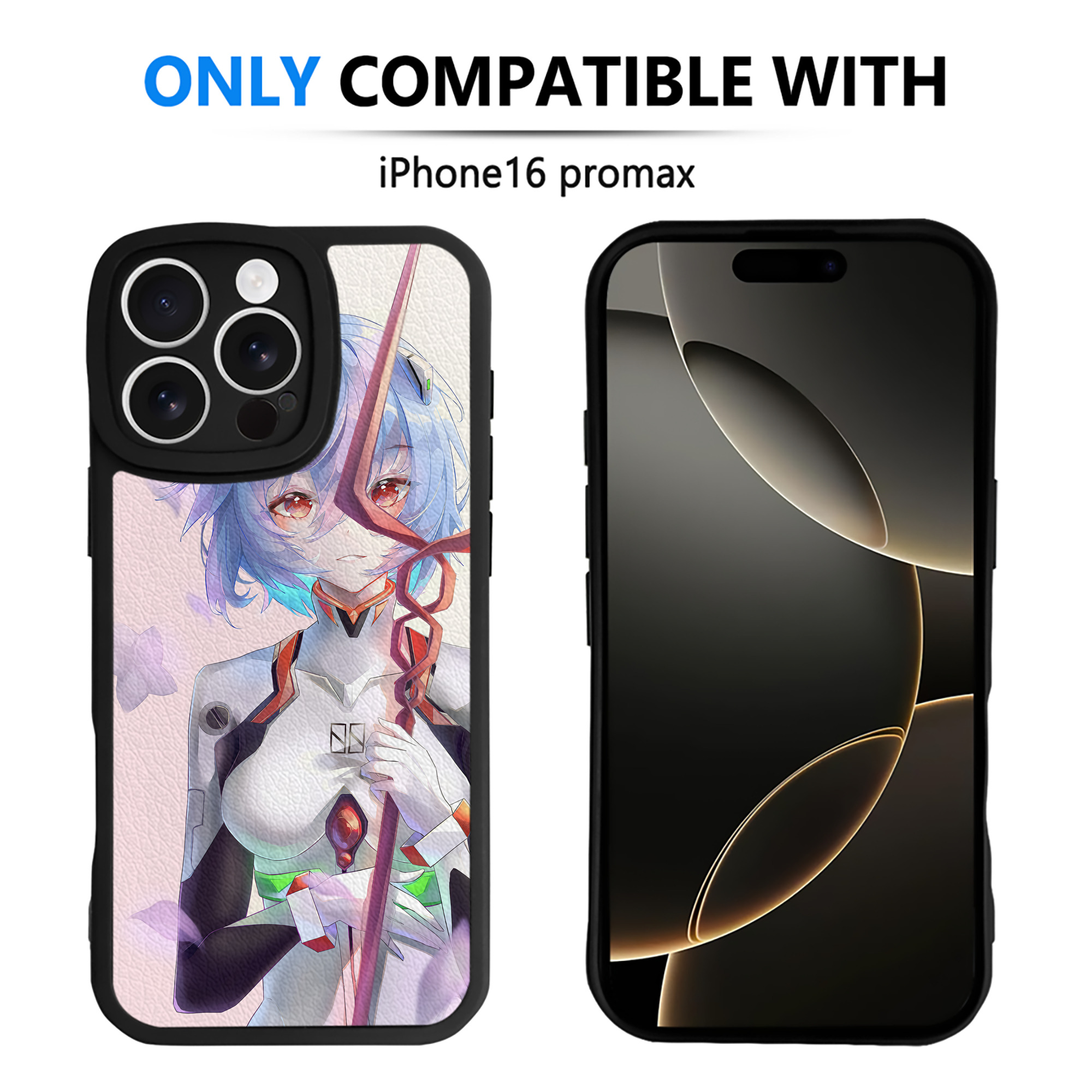 （画像用） EVA 新世紀エヴァンゲリオン 【iPhone 16シリーズ対応】シリコンスマホケース（レザー調） 材質：シリコン